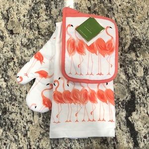 Kate Spade Strut Your Stuff Flamingo Kitchen Set